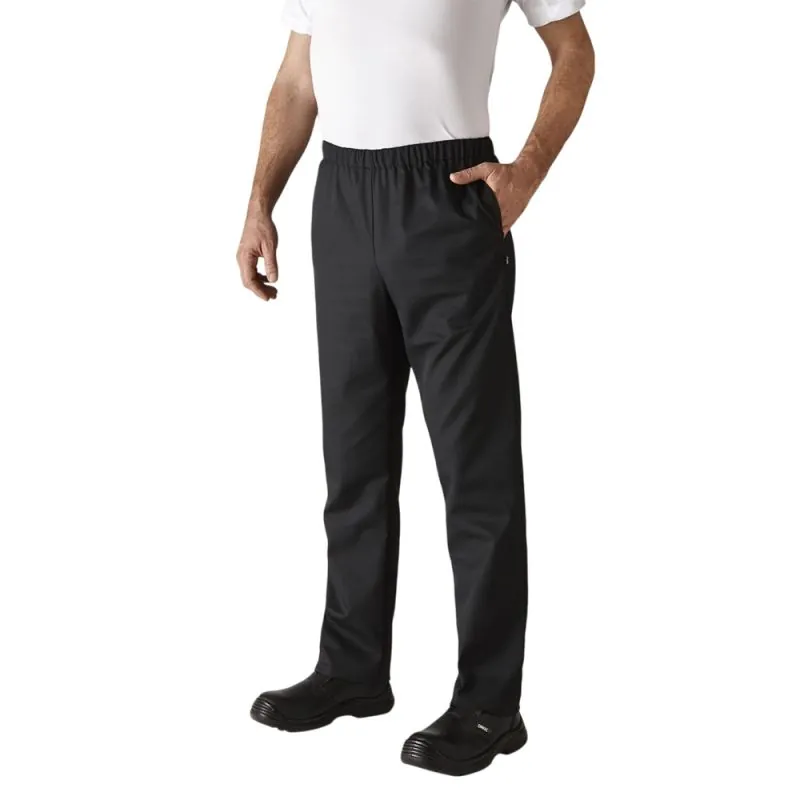 Pantalon de cuisine noir UMINI Robur Noir T3 / 46-48