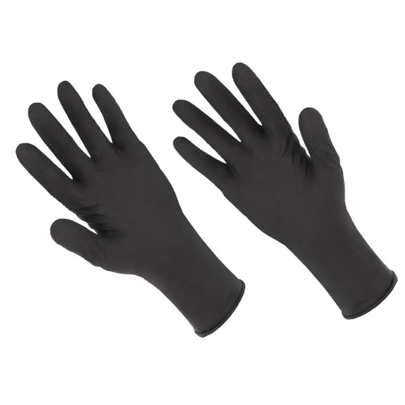 Boite de 100 x gant nitrile noir jetable non poudré - AUU5000 Singer Safety Noir M