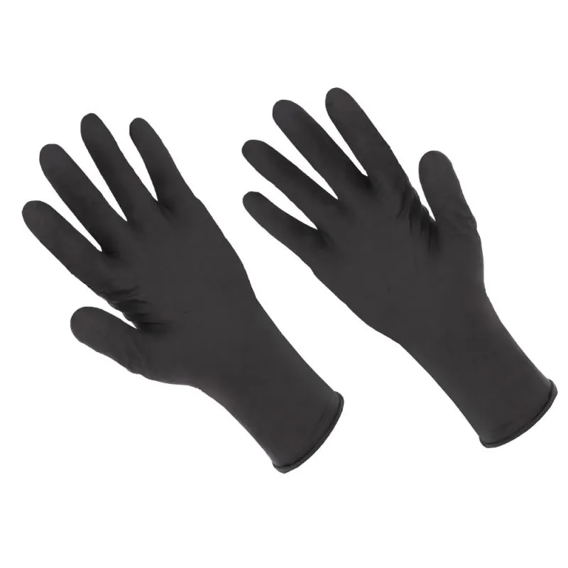 Boite de 100 x gant nitrile noir jetable non poudré - AUU5000 Singer Safety Noir XL