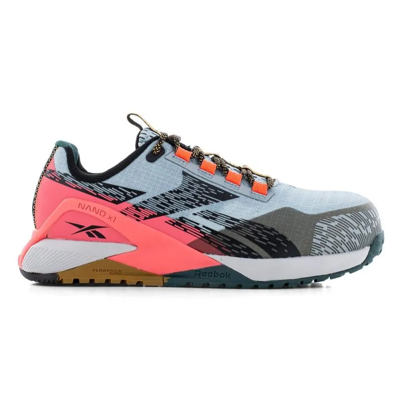 Baskets de sécurité légères pour femme S1PS NANO X1 Adventure - REEBOK Safety 37 Bleu Ciel