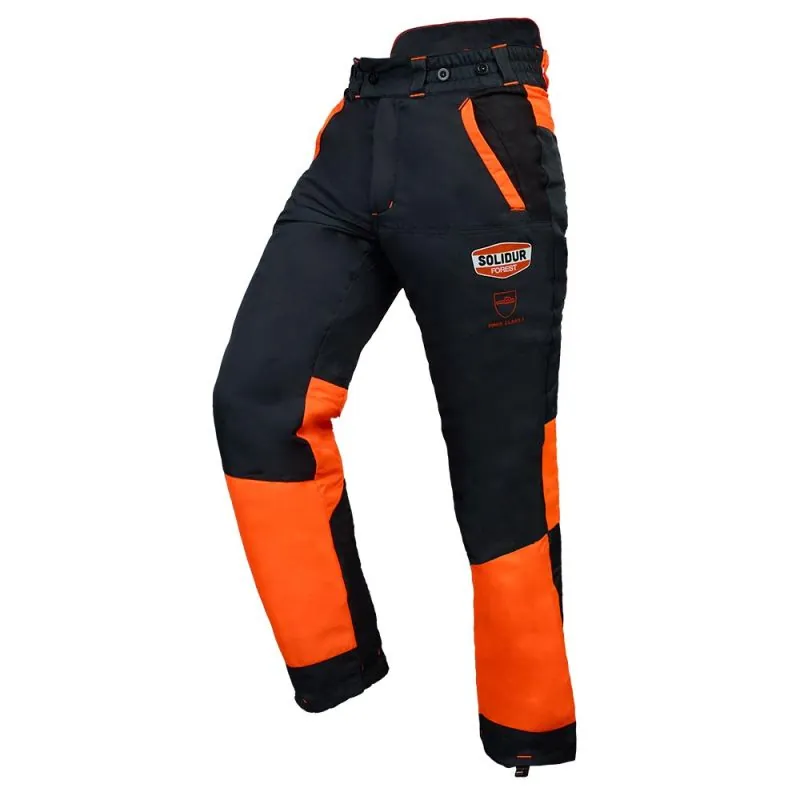 Pantalon de sécurité bûcheron Classe 1A - SOLIDUR AUTHENTIC AUPA XXL Gris Anthracite