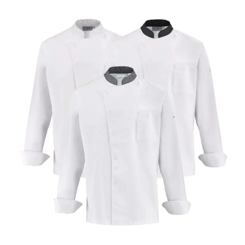 ADOLPHE LAFONT Veste De Cuisine En Jean Manches Courtes BIEVRE - Style Et Confort Professionnel