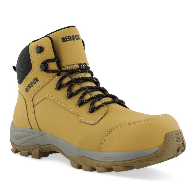 Chaussure de sécurité beige miel S3S HRO ESD HEROCK ARIS - 22MSS2402 43 Miel