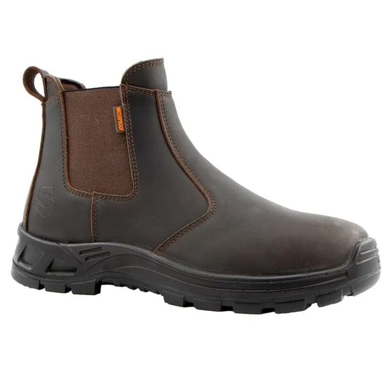 Bottines de travail en cuir sans coque - SOLDEN SOLIDUR 39 Marron