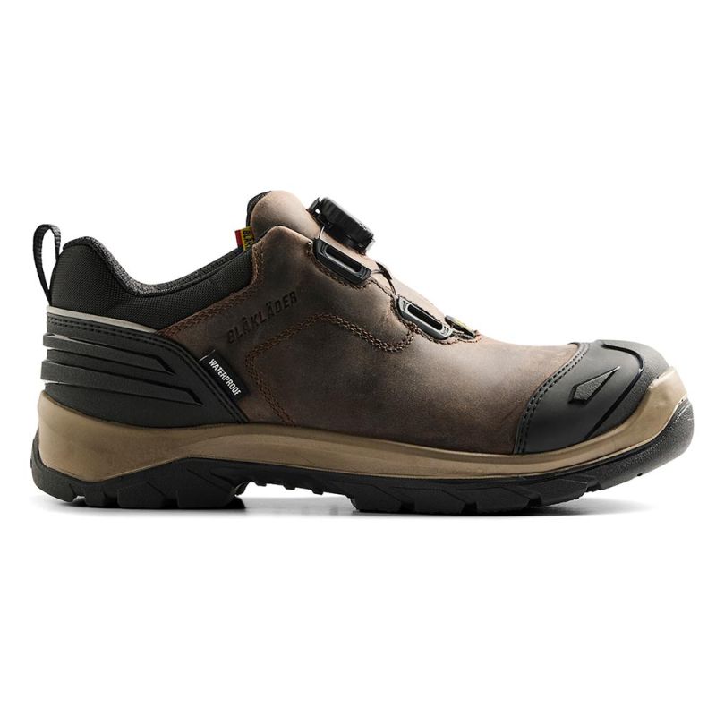 Chaussure de chantier basse S3 WR avec système Freelock - ELITE BLAKLADER 2454 36 Marron / Noir