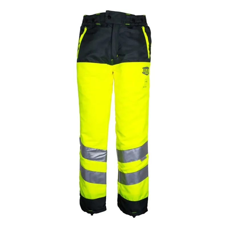 Pantalon bûcheron haute-visibilité classe 1A - SOLIDUR GLOW Jaune Hivi XXL