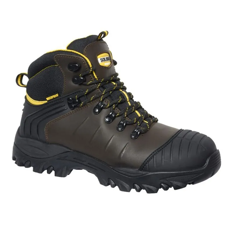 Chaussures de travail hautes sans coque O6 SR SC HI CI FO - CROSSLAND SOLIDUR 40 Marron