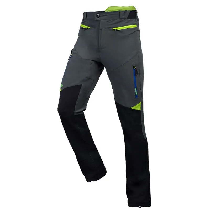 Pantalon de travail arboriste stretch - SOLIDUR CLIMB M Gris / Noir / Jaune