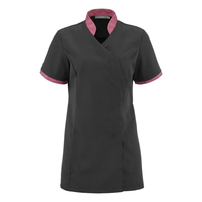 Tunique esthétique noir femme coupe cintrée LAFONT AYAKO - 2LIN 4 / Taille XL Noir / Cassis