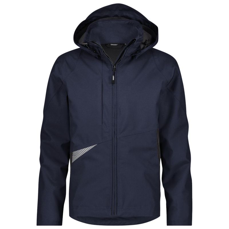 Veste de travail imperméable et coupe-vent - DASSY HYPER NEXT Bleu Nuit contrasté Gris 4XL