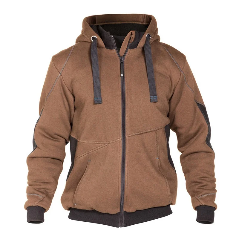 Veste sweat-shirt de travail - DASSY PULSE 1 / Taille S Marron contrasté Noir
