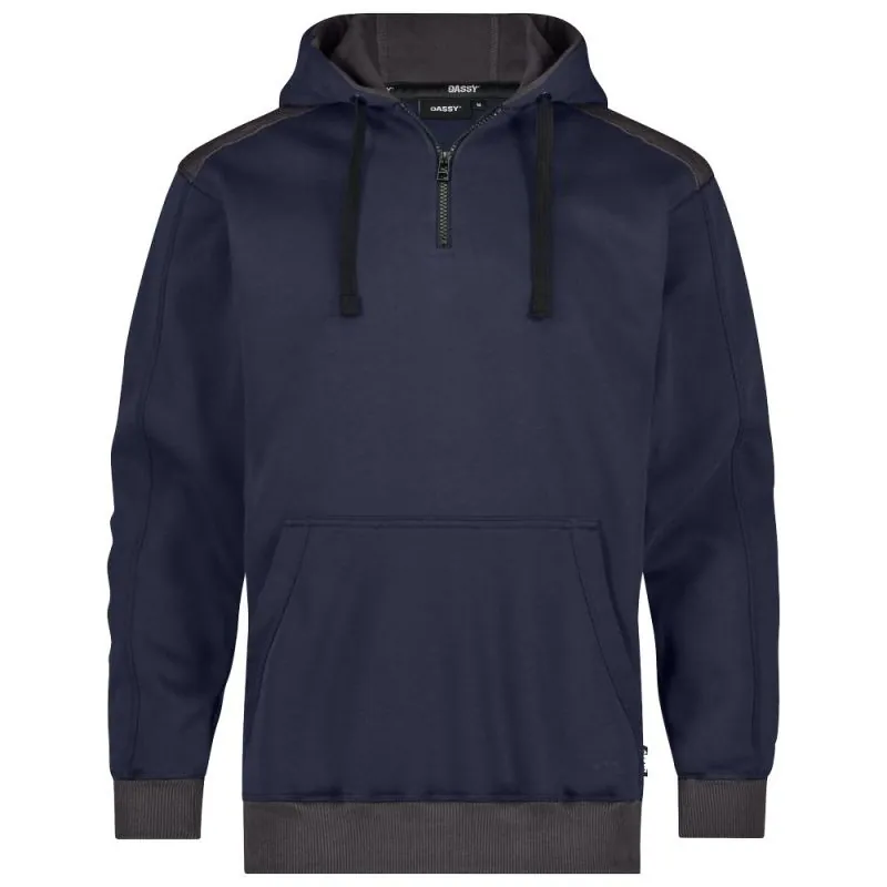 Sweat-shirt de travail renforcé à capuche - DASSY INDY NEXT Bleu Nuit contrasté Gris XS