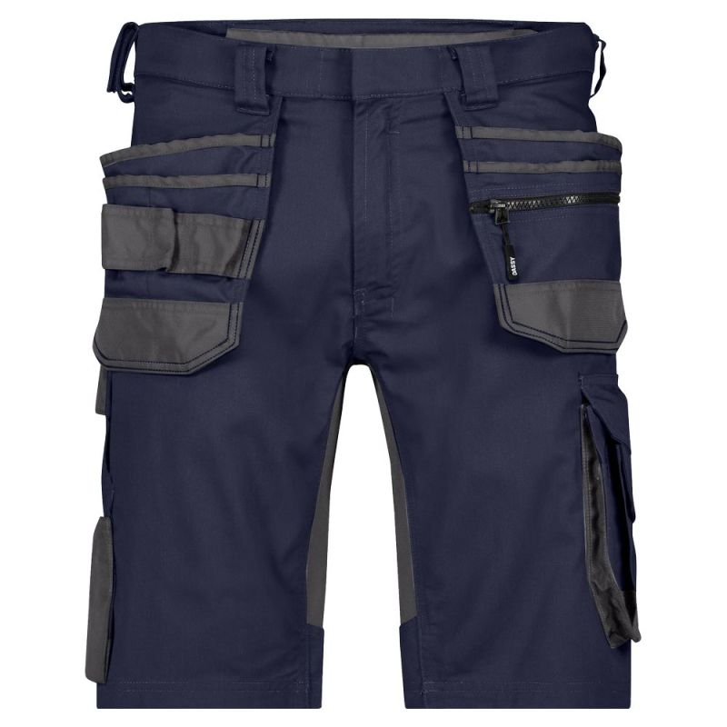 Bermuda de chantier stretch et multipoche - DASSY TRIX NEXT 66 Bleu Nuit contrasté Gris