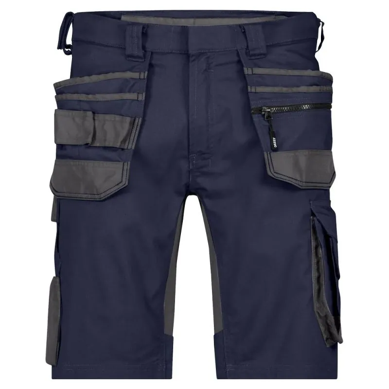 Bermuda de chantier stretch et multipoche - DASSY TRIX NEXT 42 Bleu Nuit contrasté Gris