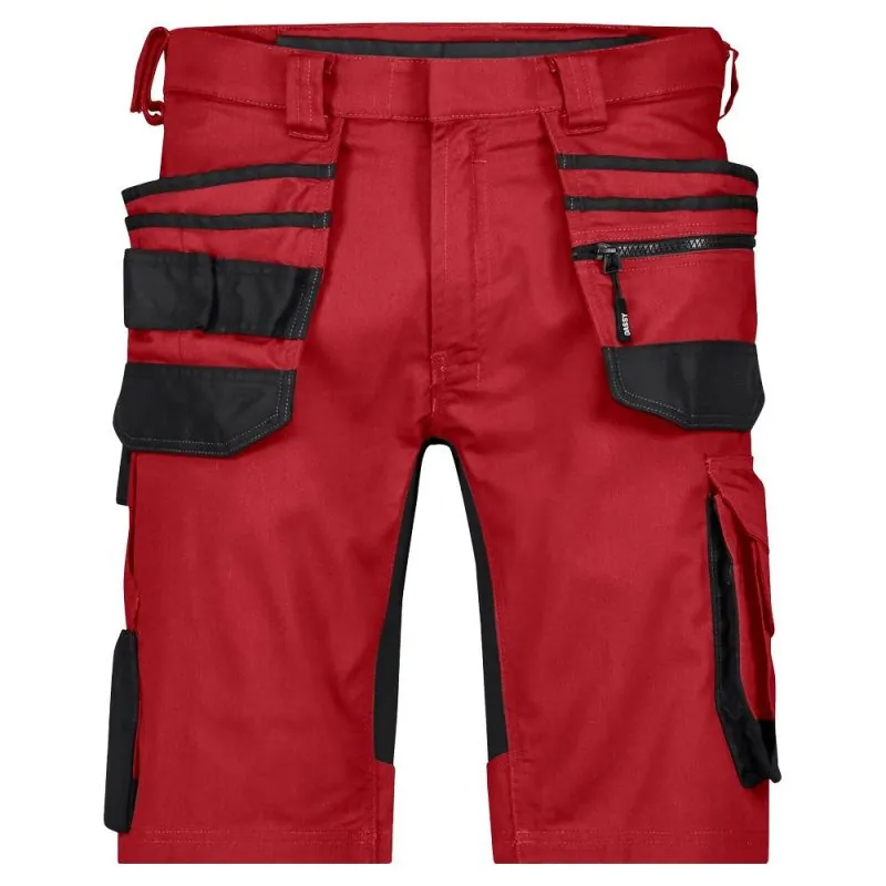 Bermuda de chantier stretch et multipoche - DASSY TRIX NEXT 42 Rouge Contrasté Noir