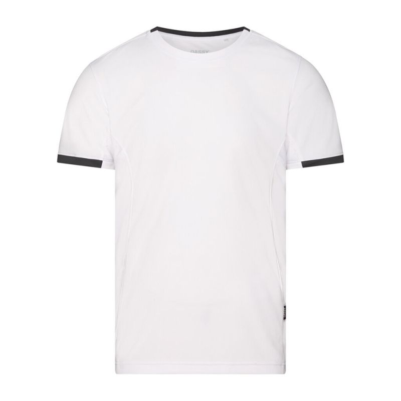 T-shirt de travail blanc respirant anti-UV - DASSY NEXUS NEXT Blanc contrasté Gris M