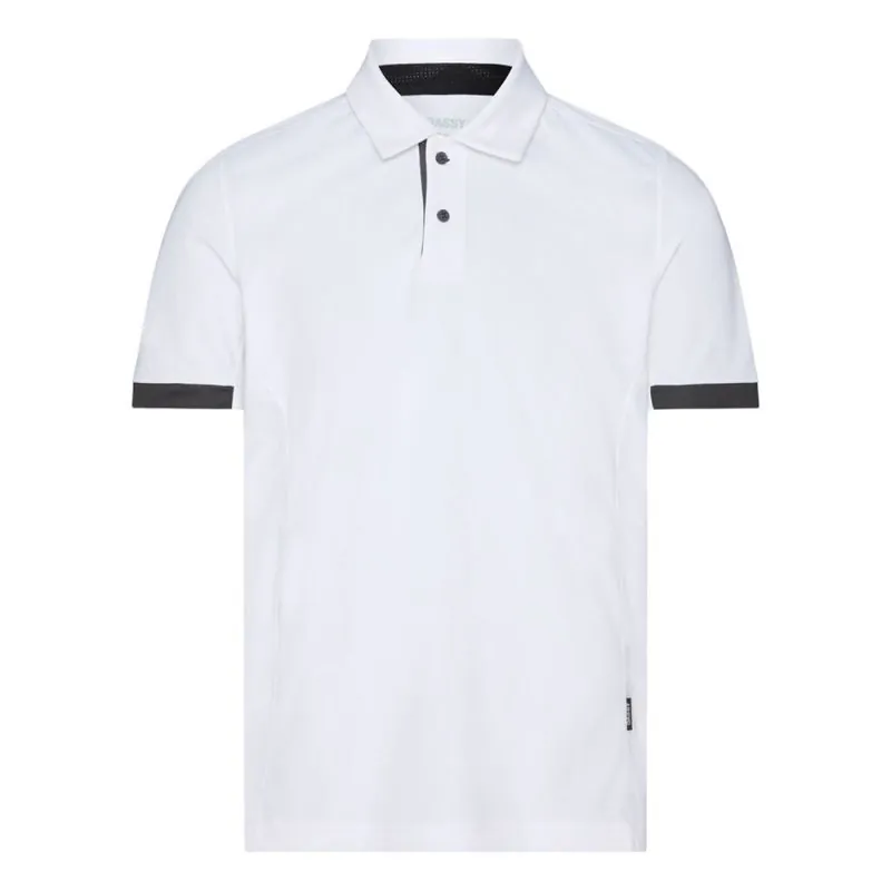 Polo de travail blanc respirant anti-UV - DASSY TRAXION NEXT Blanc contrasté Gris 4XL