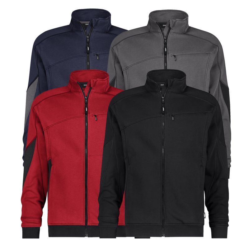 Sweat-shirt de travail renforcé avec fermeture zippée - DASSY VELOX NEXT Marron contrasté Gris 3XL
