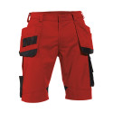 Short de travail rouge et noir avec poches outils DASSY BIONIC