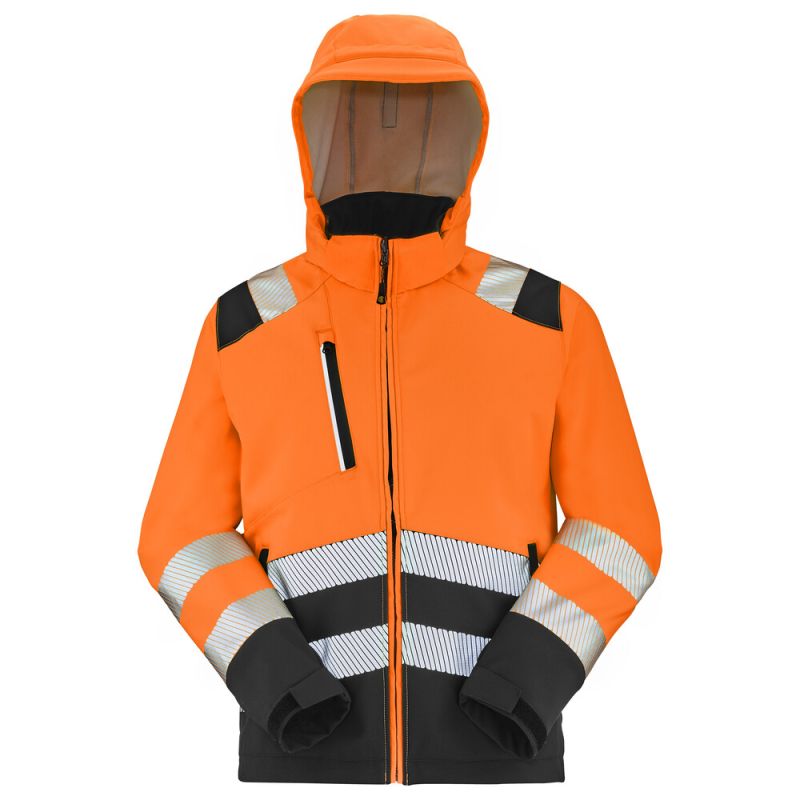 Softshell haute visibilité classe 2 capuche amovible TATRAS XP PI - 9S22PI CEPOVETT Positive Impact 5 / Taille XXL Orange hivi / Noir