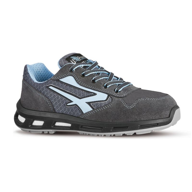 Baskets de sécurité femme anti-fatigue S1PS FO SR ESD - LOLLY U-Power Red Lion 40 Gris / Bleu