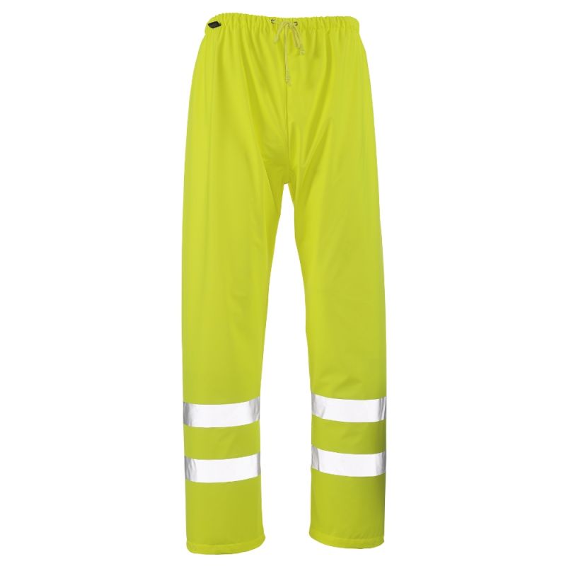 Pantalon de pluie coupe-vent haute visibilité classe 2 WOLFSBERG MASCOT SAFE AQUA - 50102-814 Jaune Hivi XS