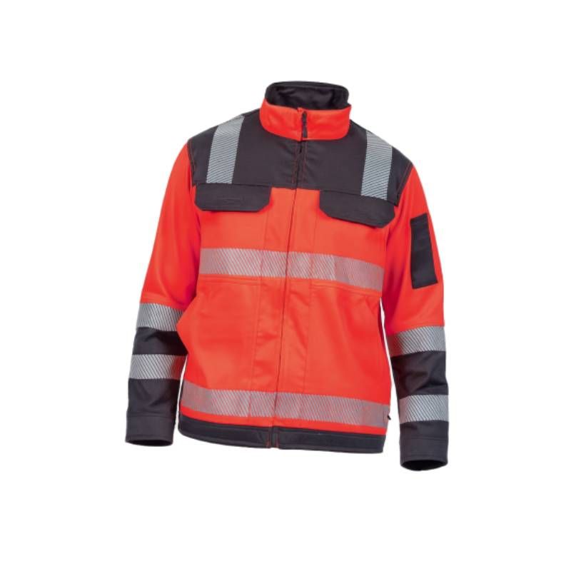 Blouson haute visibilité stretch SIMON PBV - 09HVEM T5 / Taille 3XL Rouge Hivi / Gris