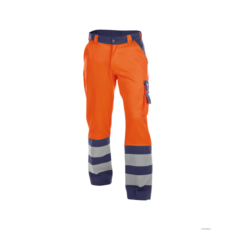 Pantalon de travail Haute Visibilité Classe 2 - DASSY LANCASTER 245 38 Orange Fluo / Marine