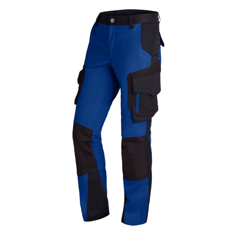Pantalon de travail femme avec poches genouillères - FHB ANNETTE 48 Bleu Roi / Noir