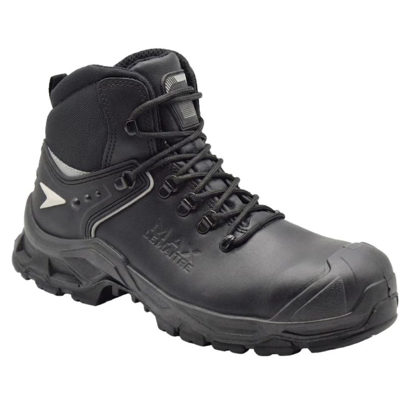 Chaussures de sécurité hautes en cuir S3S HI CI LG FO - MAX PLUS HIGH UK LEMAITRE 47 Noir