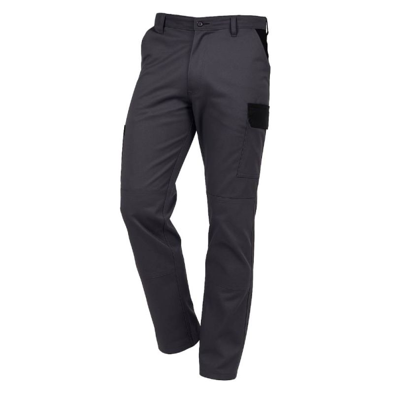 Pantalon de travail polyester recyclé et coton - AXESS-GN PBV 58 Gris / Noir