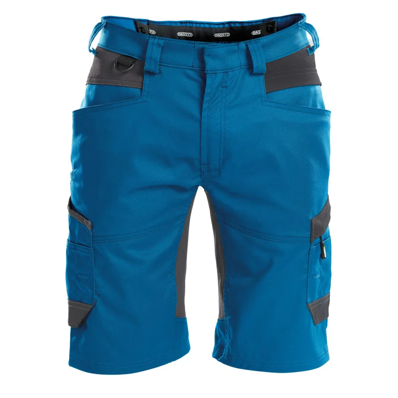 Bermuda de travail stretch homme - DASSY AXIS 44 Bleu Azur / Gris Anthracite