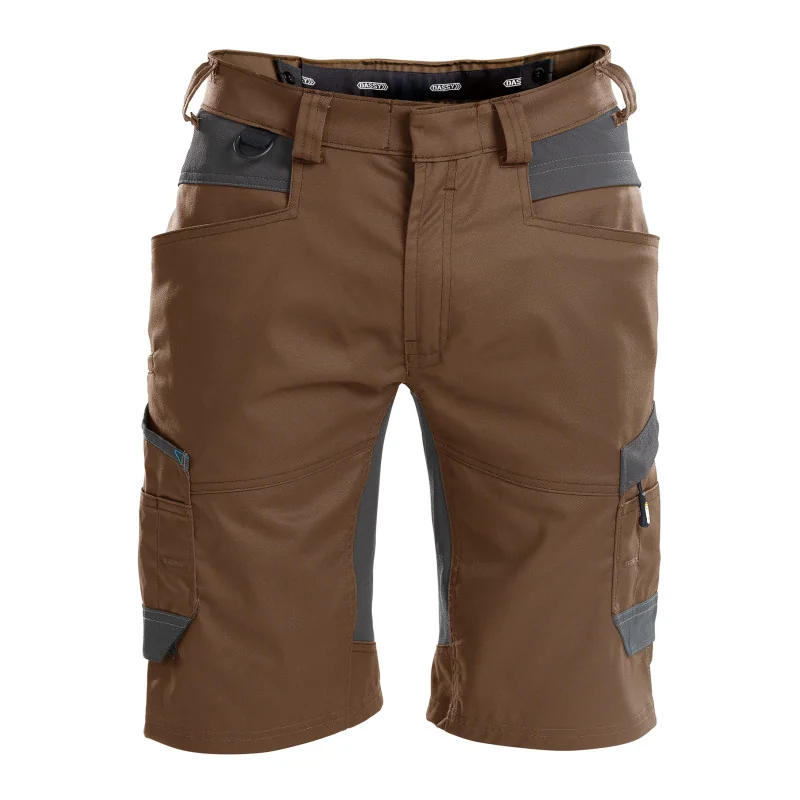 Bermuda de travail stretch homme - DASSY AXIS 50 Brun Argile / Gris Anthracite