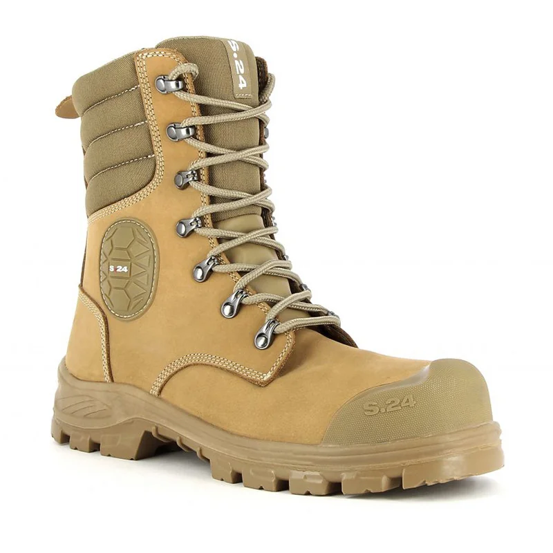Chaussures de sécurité BTP - RANGERS S3 AN HI CI SRC - S24 47 Beige