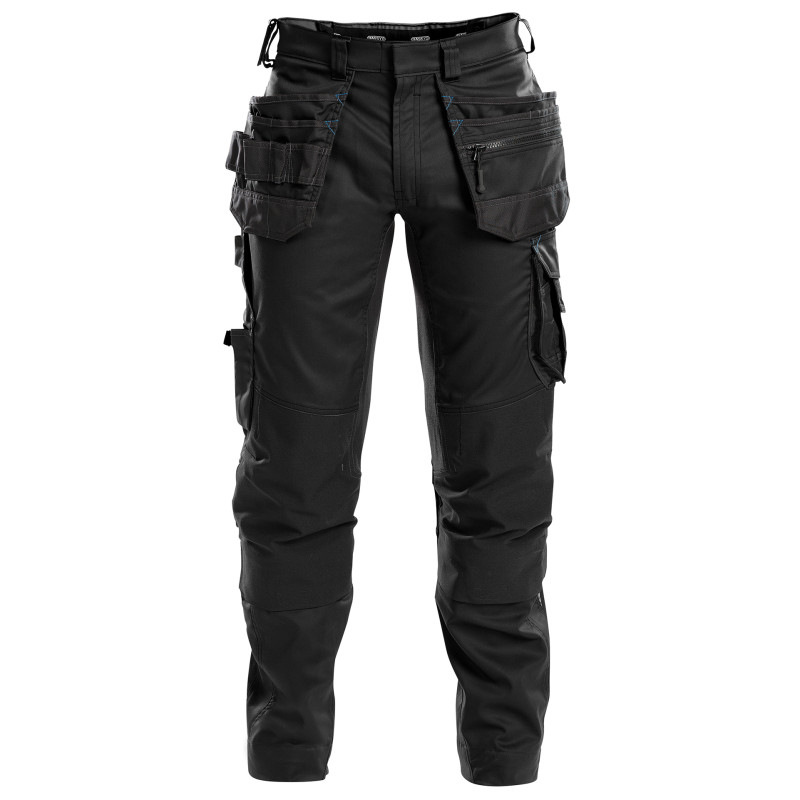 Pantalon de travail stretch et multipoches - DASSY FLUX 36 Noir