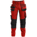 Pantalon de travail multipoches rouge Flux Dassy