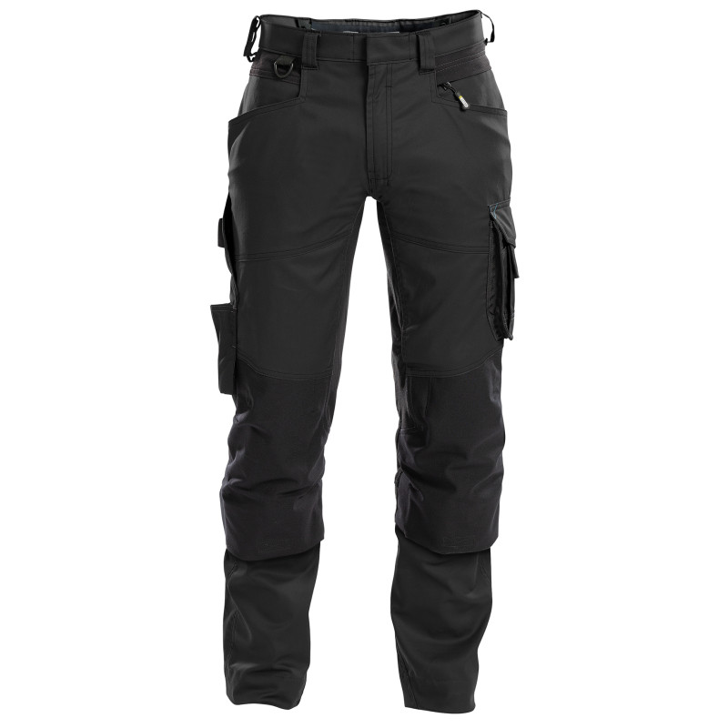 Pantalon de travail avec tissu stretch et poches genoux - DASSY DYNAX 58 Noir