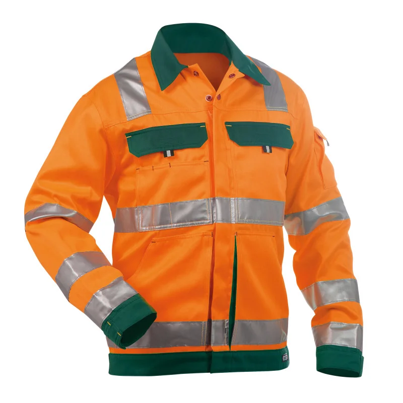 Veste Haute Visibilité DASSY DUSSELDORF 245 - Classe 2/3 5 / Taille XXL Orange Fluo / Vert Bouteille