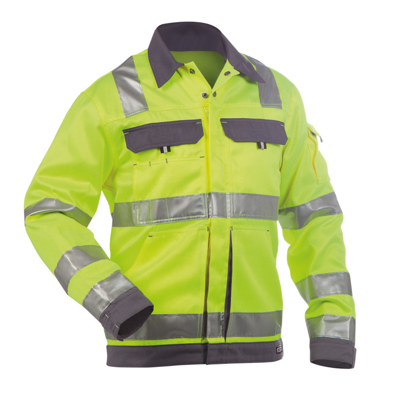 Veste Haute Visibilité DASSY DUSSELDORF 290 - Classe 2/3 6 / Taille 3XL Jaune Fluo / Gris Ciment