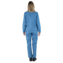 Pantalon professionnel bleu métal pour femme Lafont JADE 1MIFUP