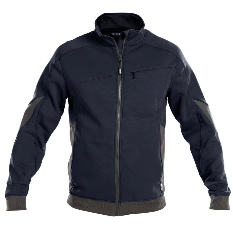 Sweat shirt de travail renforcé - DASSY VELOX 3 / Taille L Bleu Nuit / Gris Anthracite