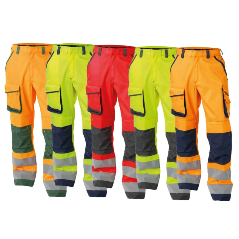 Pantalon De Travail Homme Haute Visibilité - Jogging Sécurité Avec Poches Et Bandes Réfléchissantes