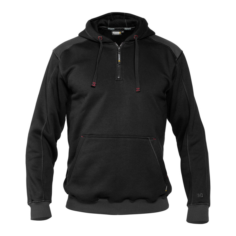 Sweat-shirt à capuche renforcé - DASSY INDY Noir contrasté Gris 4 / Taille XL