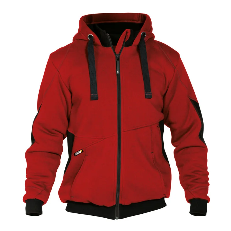 Veste sweat-shirt de travail - DASSY PULSE 5 / Taille XXL Rouge Contrasté Noir