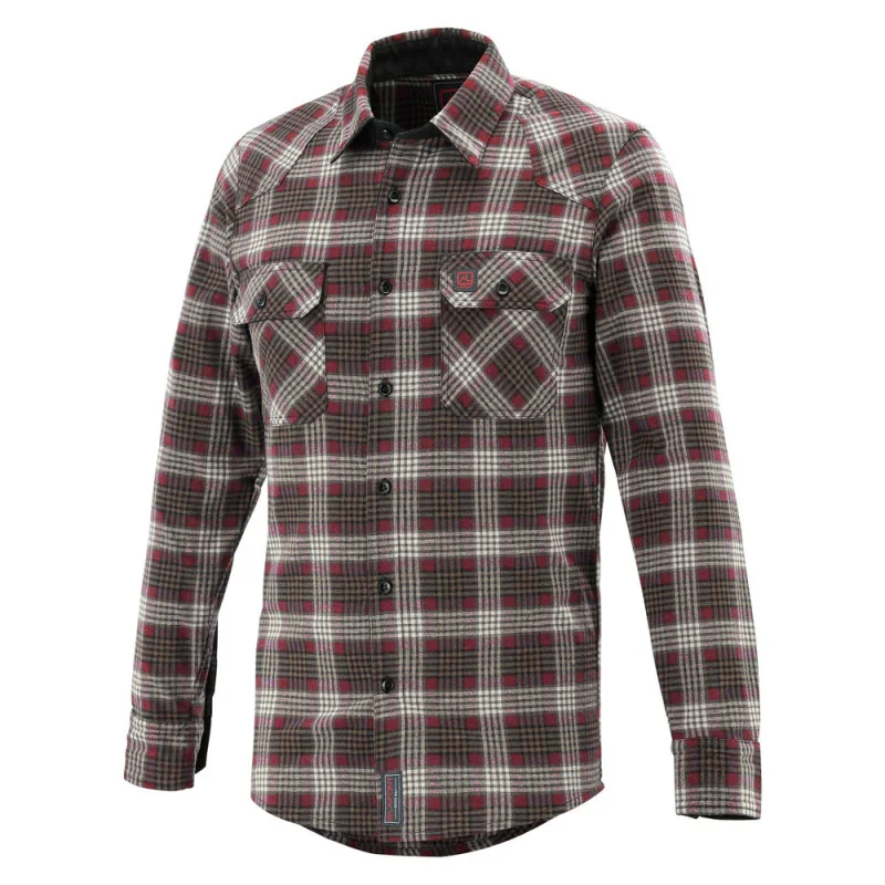 Chemise de travail à carreaux Lafont JOSEPHINE - BPEGEN 3 / Taille L Rouge / Marron