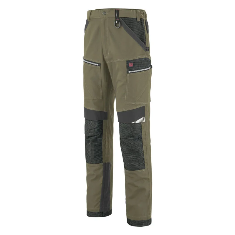 Pantalon de travail Travaux Lourds - 1ATHUP SPANNER LAFONT 3 / 48-50 Kaki contrasté Gris Charbon