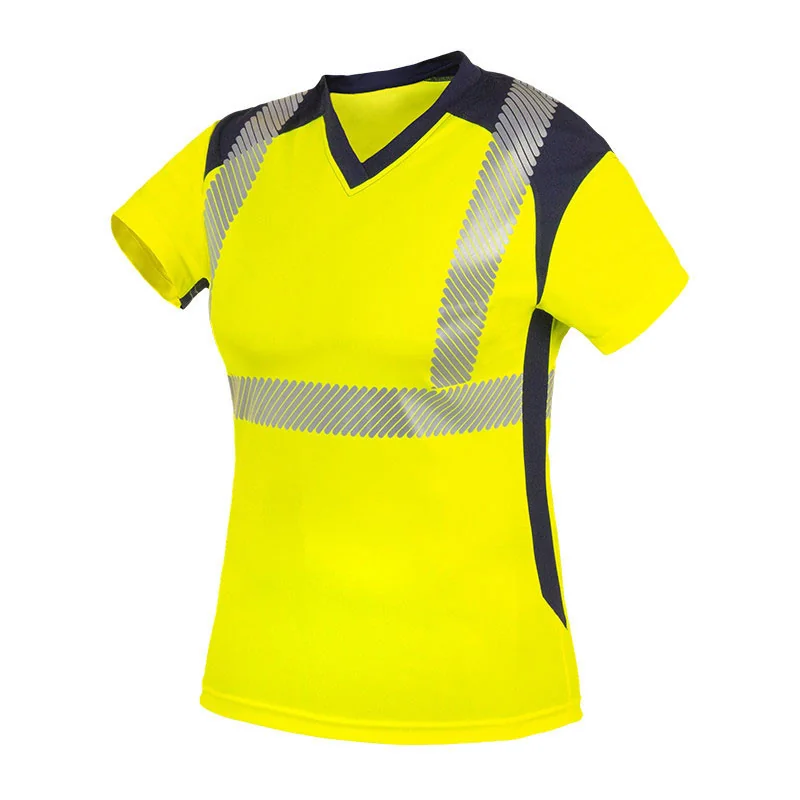 T-shirt haute hisibilité pour femme - BAHIA T2S 3 / Taille L Jaune