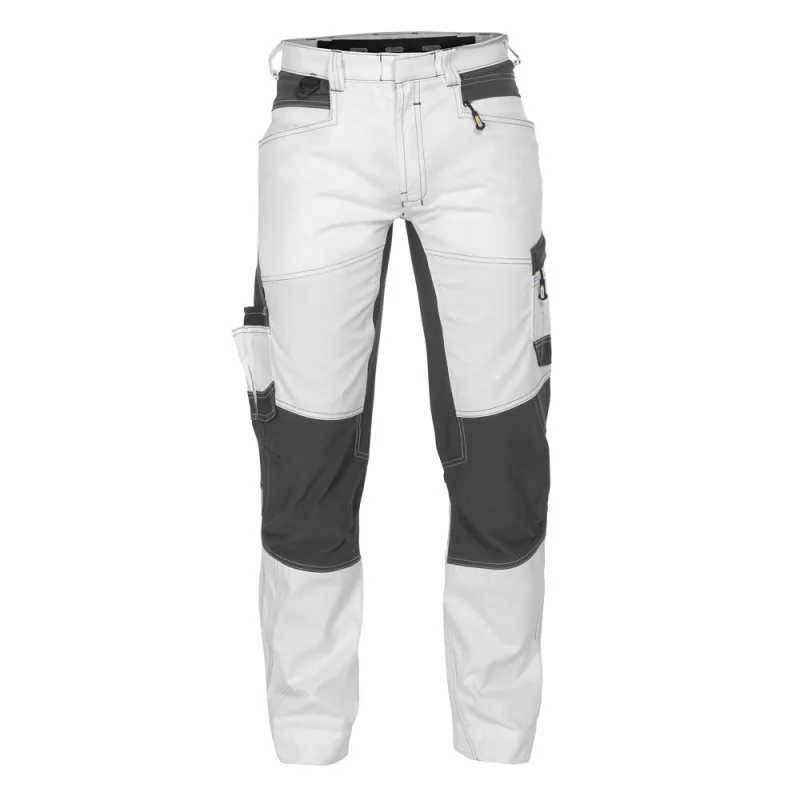 Pantalon de travail stretch pour Peintre - DASSY HELIX 46 Blanc contrasté Gris