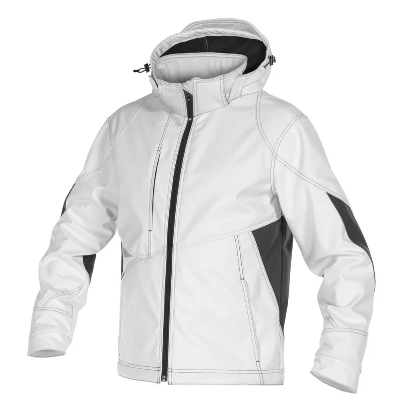 Veste de travail softshell pour peintre - DASSY GRAVITY 1 / Taille S Blanc contrasté Gris