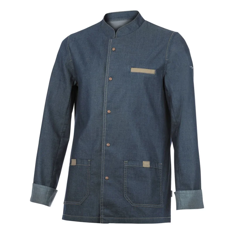 Veste de cuisinier en jean Lafont MIRBEL - 2MIRCV 4 / Taille XL Bleu Indigo
